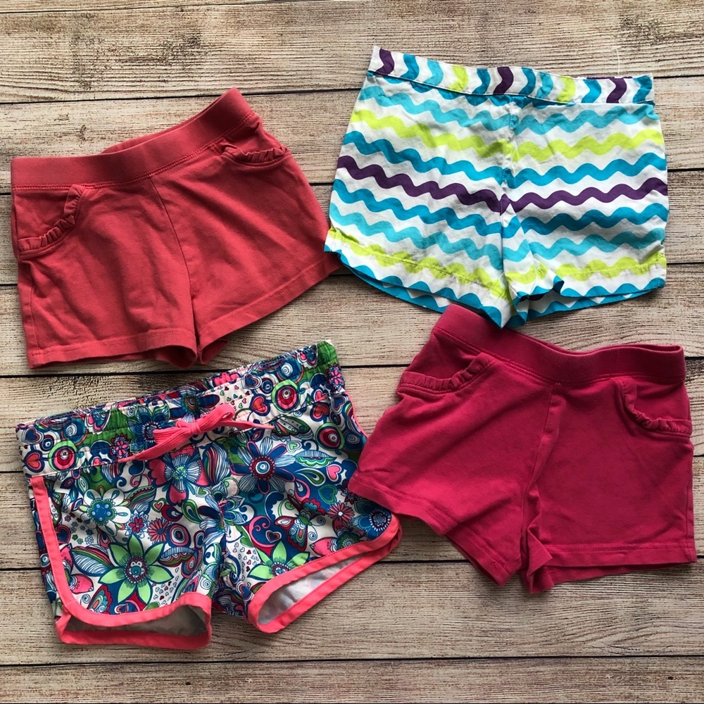 Lot of 4 Girls Size 5 Shorts